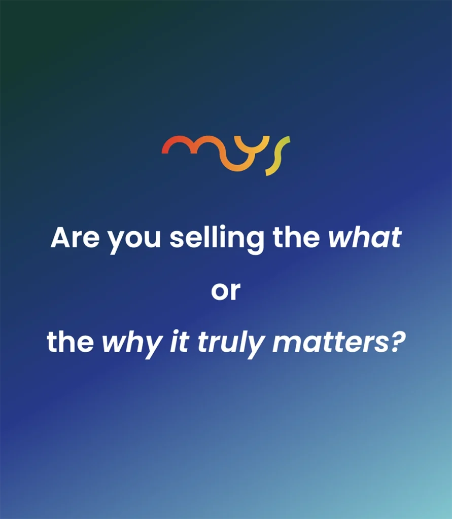 Selling what truly matters